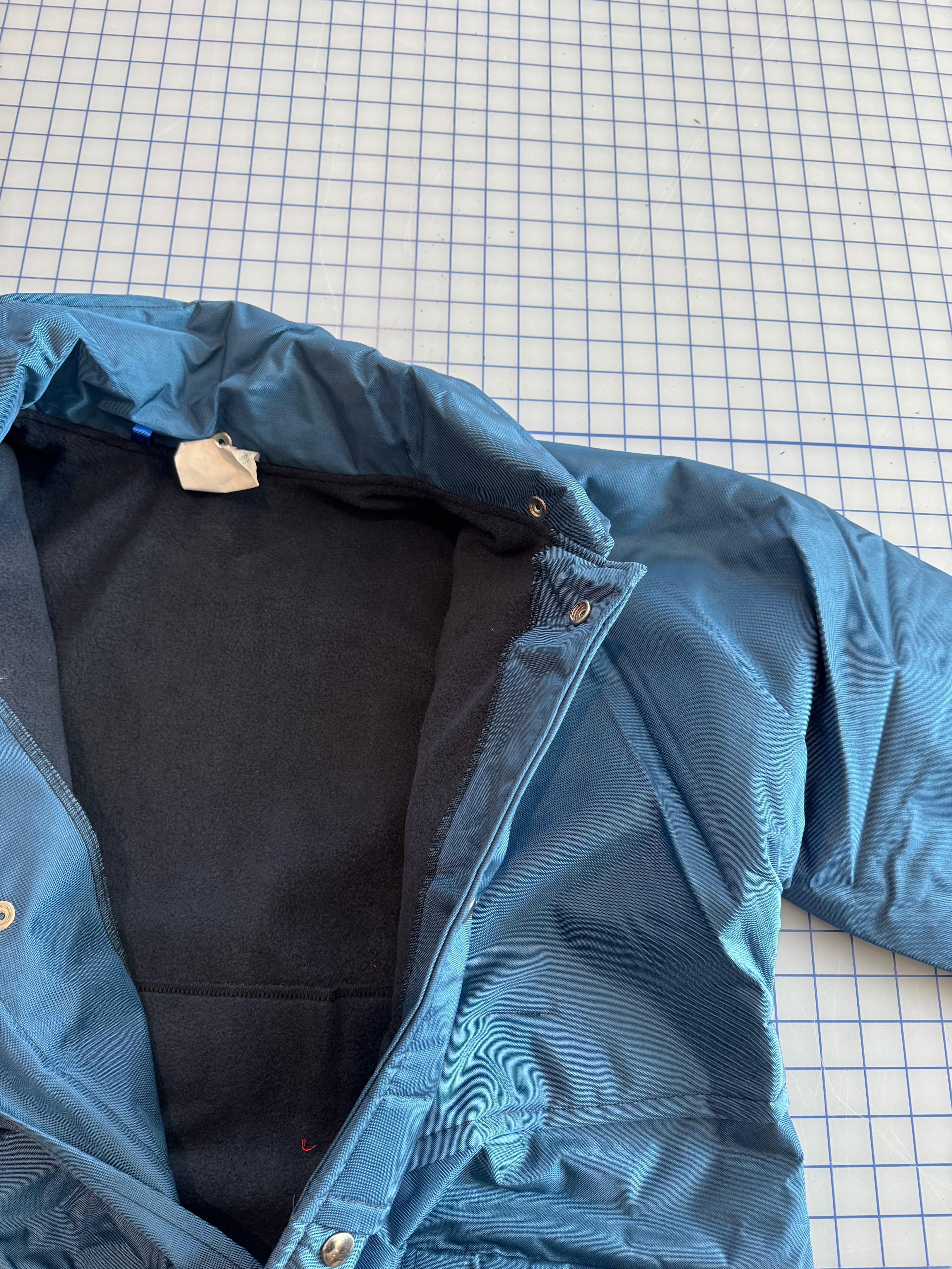 SOLID BLUE Lined Waterproof Hurricane Rain Jacket