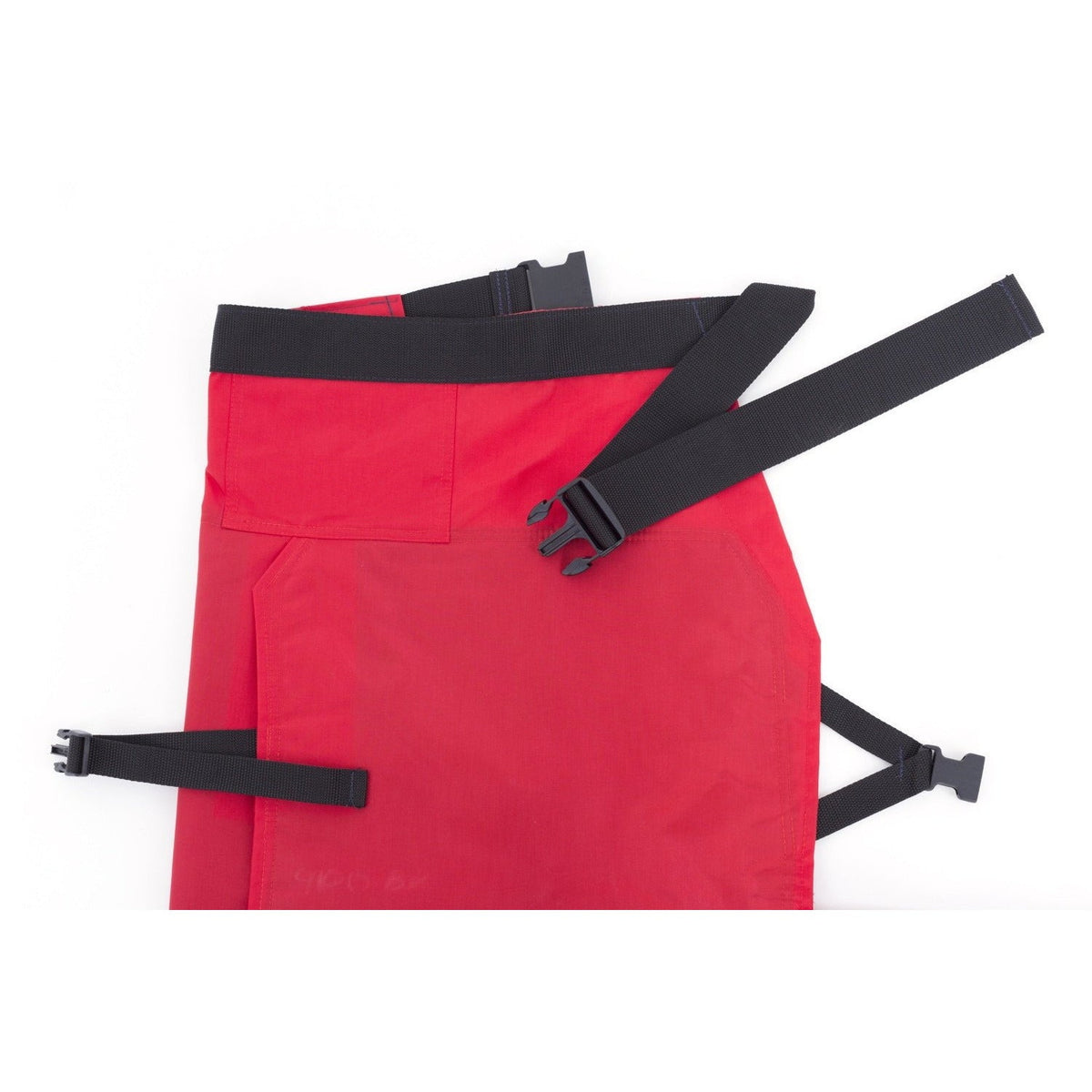 Chap Pro safety chaps with backpad, waist and adjustable strap detail