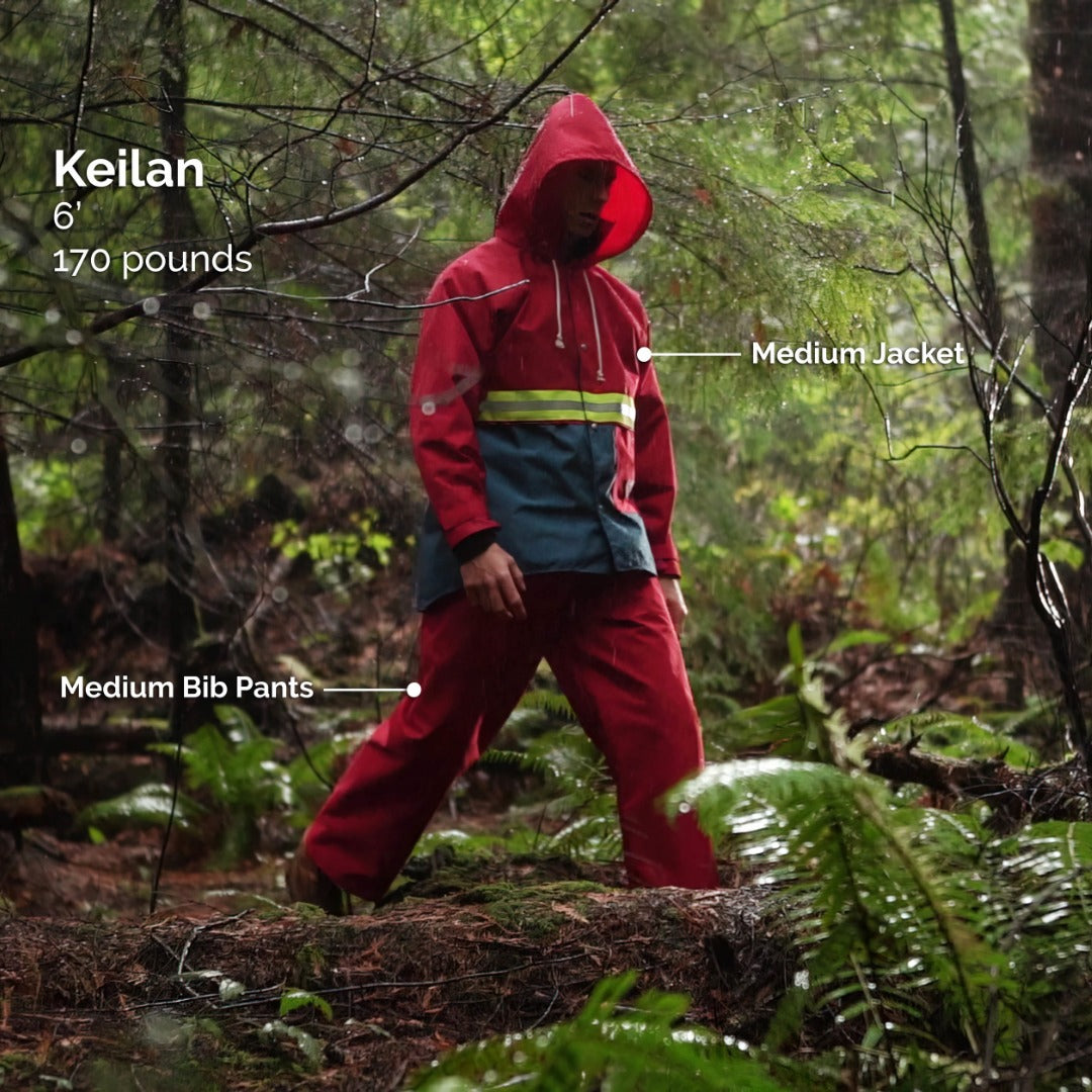 Unlined Waterproof Hurricane Rain Jacket (Slightly Used)