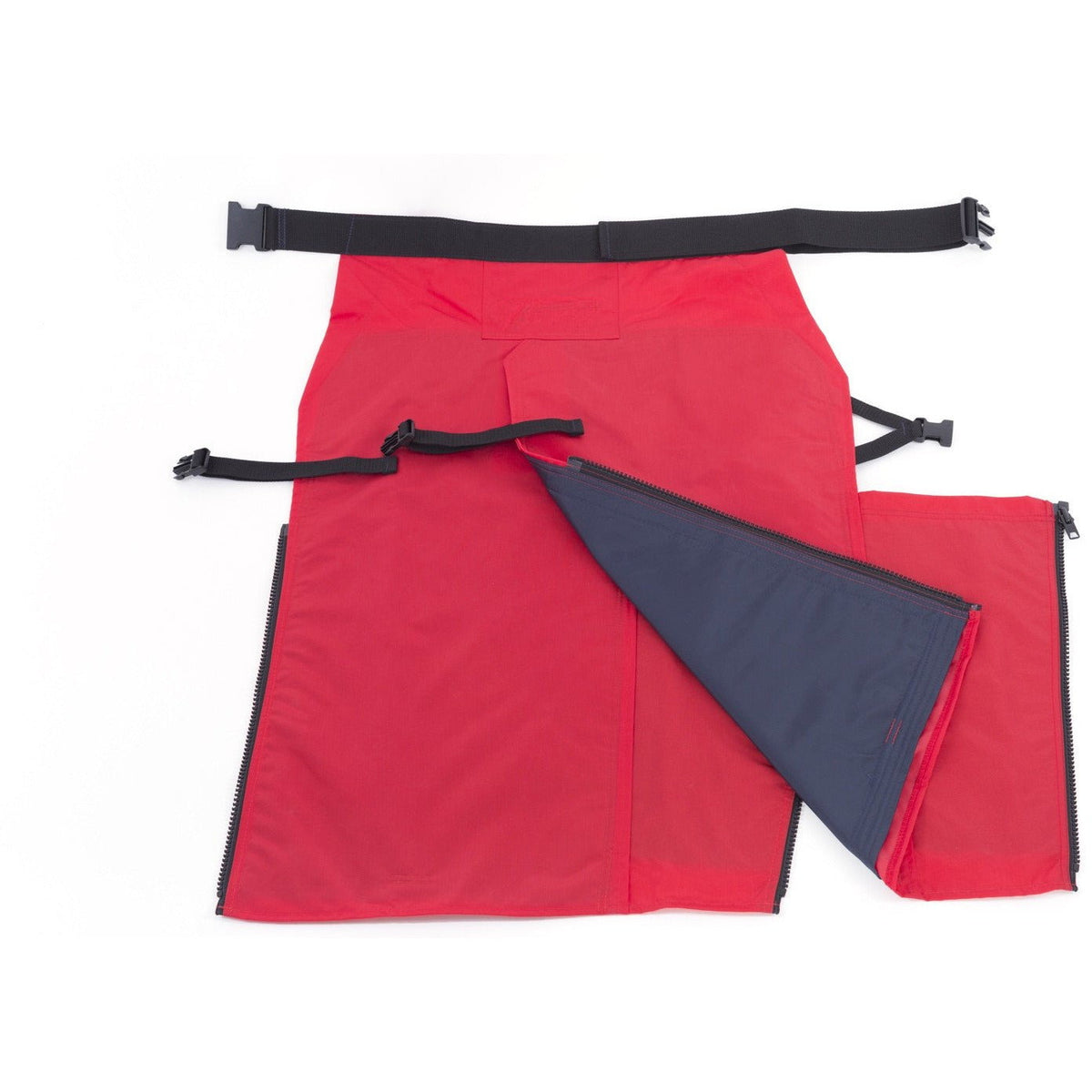 Chap Pro safety chaps with backpad, quick-release buckle detail